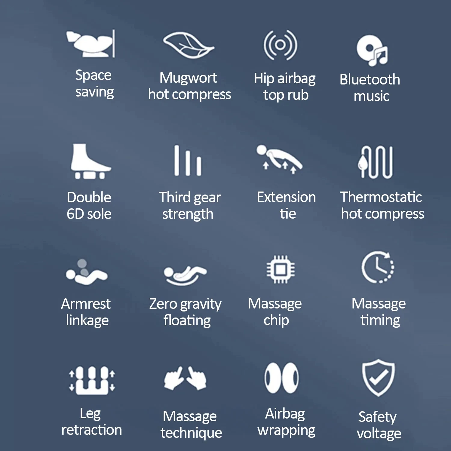 4D Massage Chair Zero Gravity Heated And Shiatsu Office Chair Track Yoga Stretch Intelligent Body Detection Bluetooth