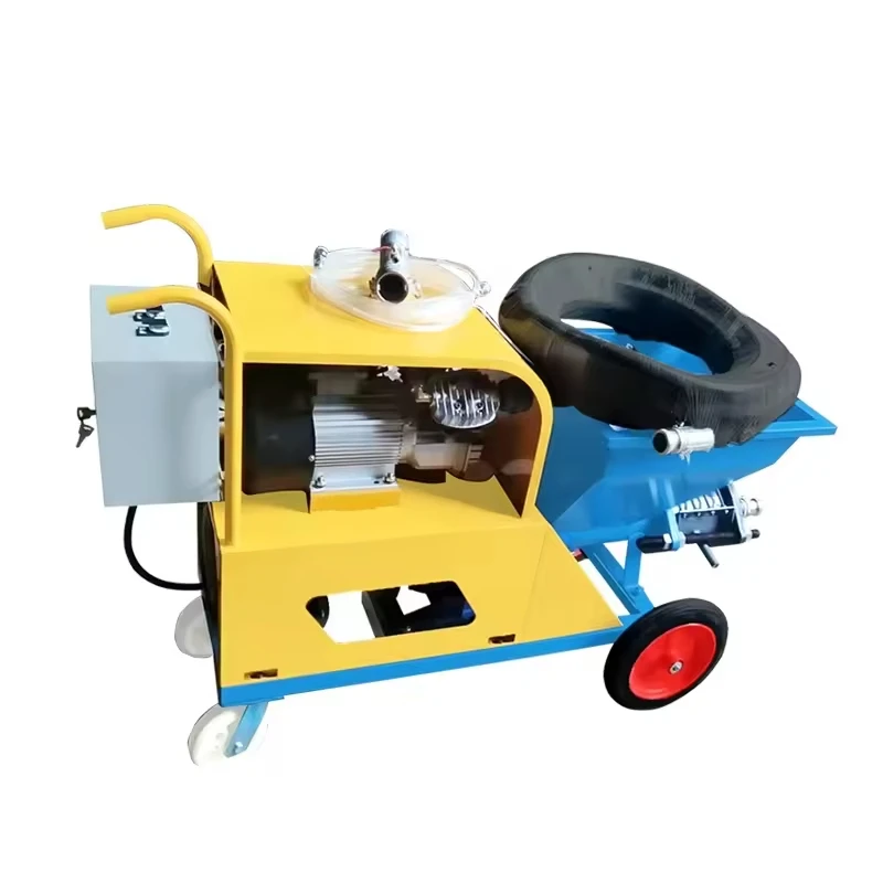 New Popular Waterproofing Cement Mortar Sprayer Grouting Machine with 100L Hopper featuring Engine and Motor Core Components