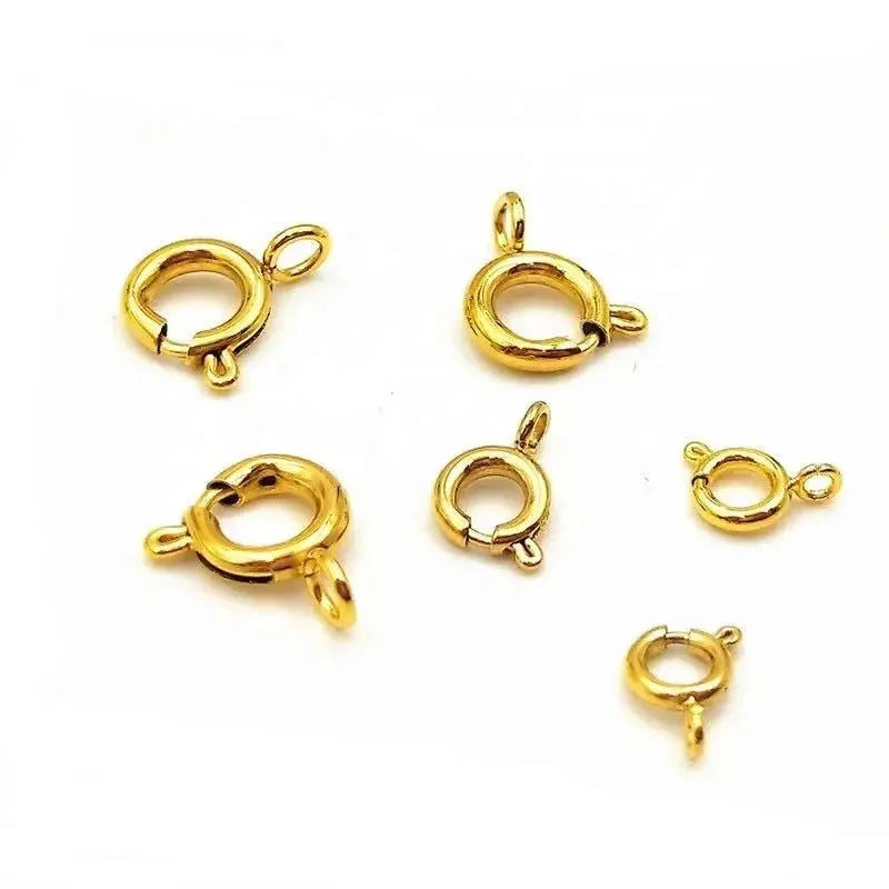 14k gold filled Spring Rings Clasps no faded hooks jewelry findings gold filled jewelry 14k wholesale