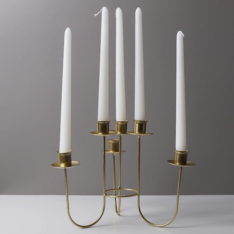 Nordic Classic 4Pcs/Box Thread Cone Candle Romantic Dinner Table Taper Wax Candles Luxury