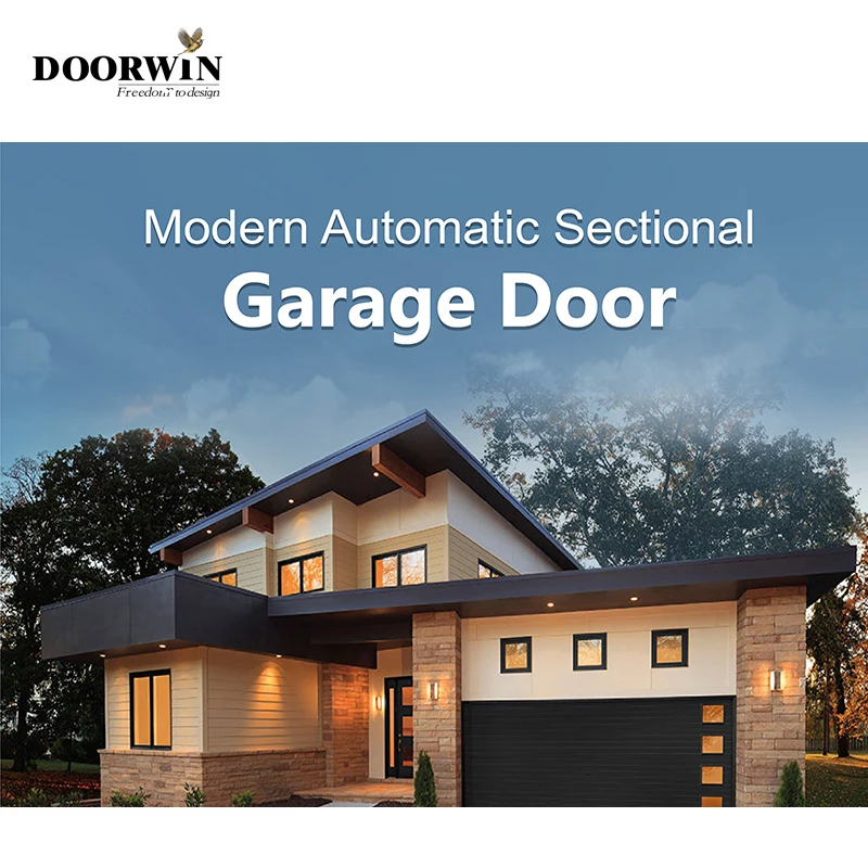 Residential villa waterproofing automatic customize garage door in doors