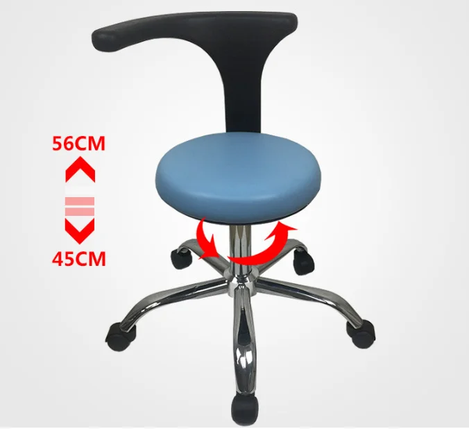 Dental Lab Bench Work Chair Height Adjustable Ergonomic Stool Chairs Hospital Equipment Pneumatic