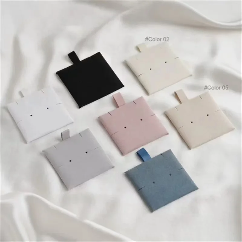 FORTE Manufacturer Wholesale velvet jewelry pouch bag Envelope snap buckle custom jewelry bags with logo