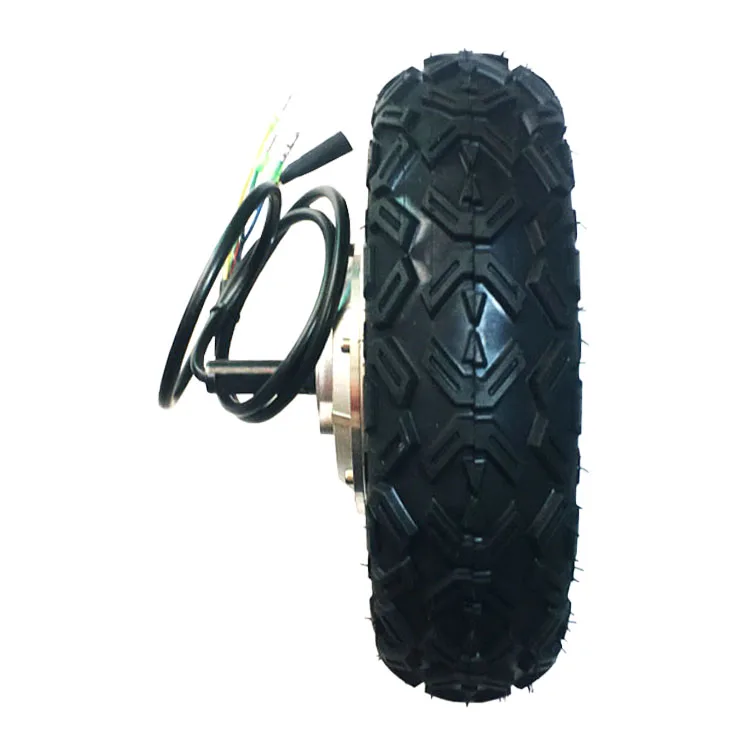 10 дюймов 24v-48v 350w-800w с бесщеточным двигателем постоянного тока без зубчатой передачи подойдет как для повседневной носки так вал электрический скутер Алюминиевая Передняя Ступица