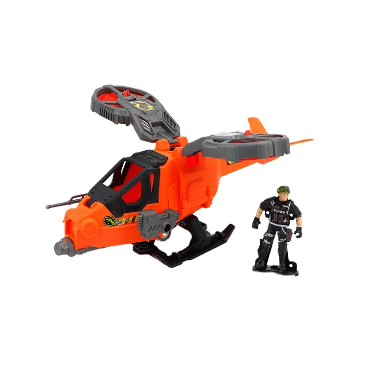 Mobile Strike Force Special Operations Helicopter, Military Vehicles & Motorcycle, Special Forces Unit Soldier Submarine Toy Set