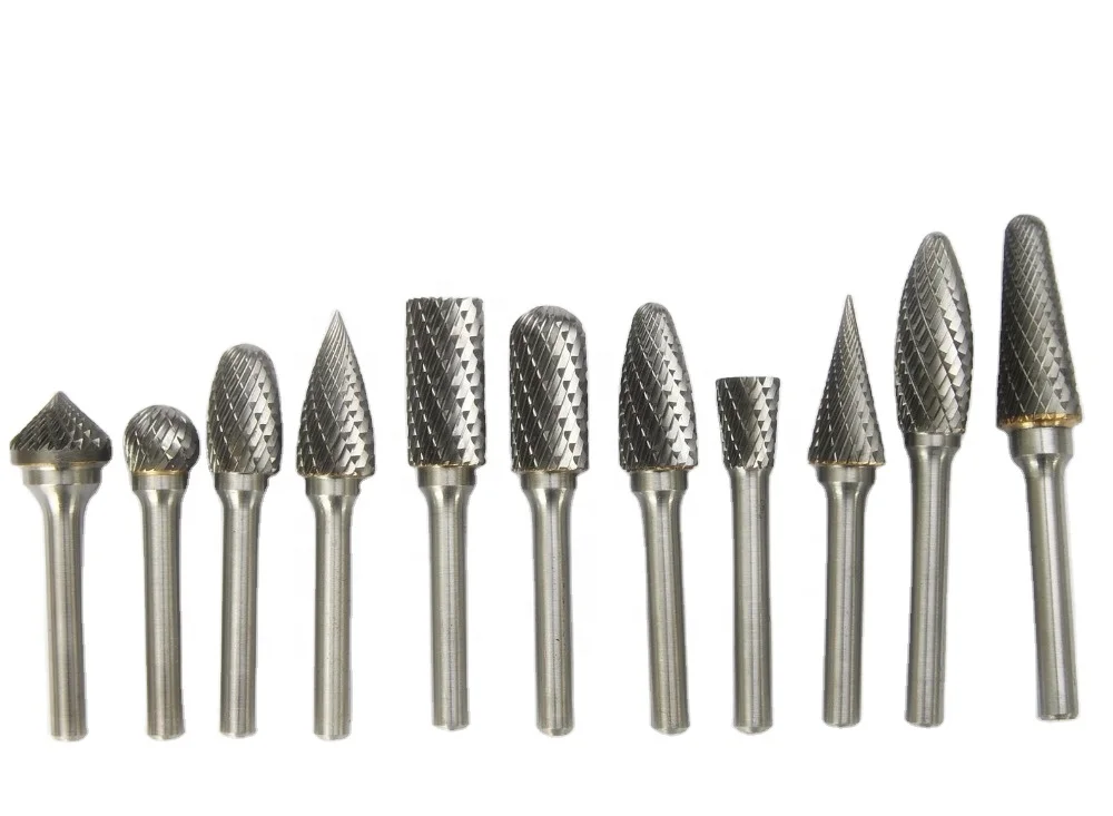  6mm shank 10pcs rotating burrs carbide file