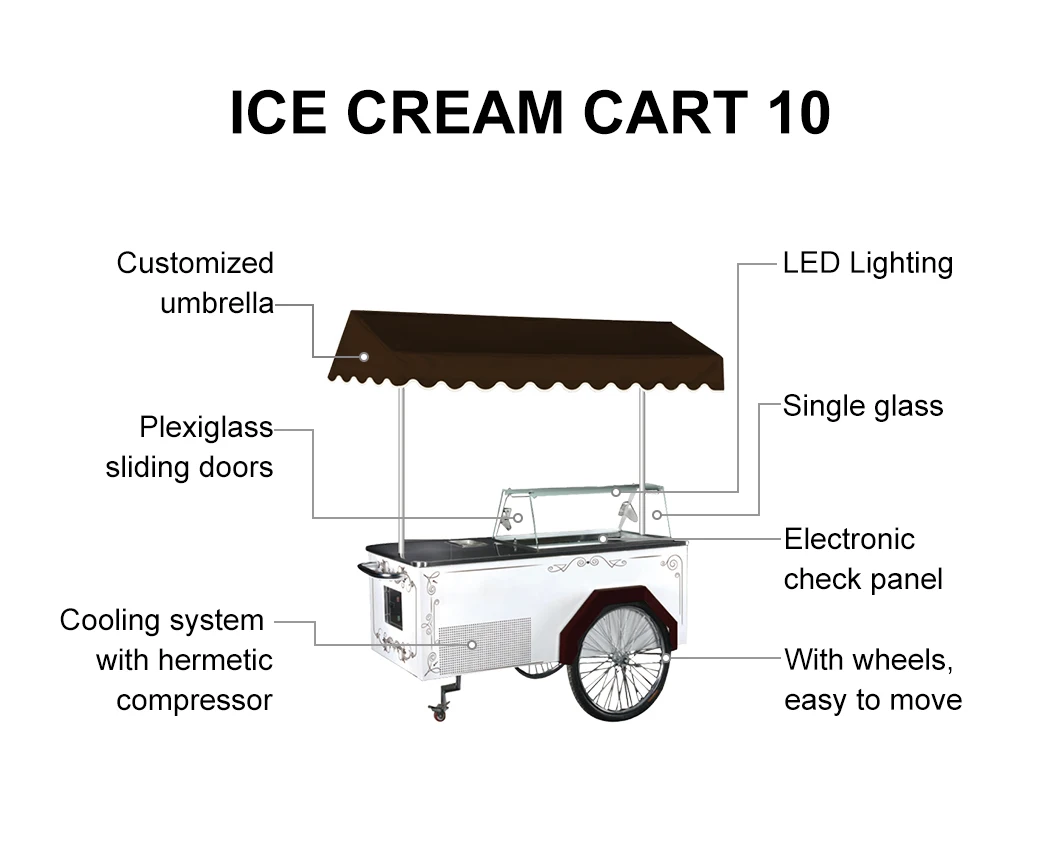 motorcycle ice cream trucks food hand ice slush cart  for sale malaysia
