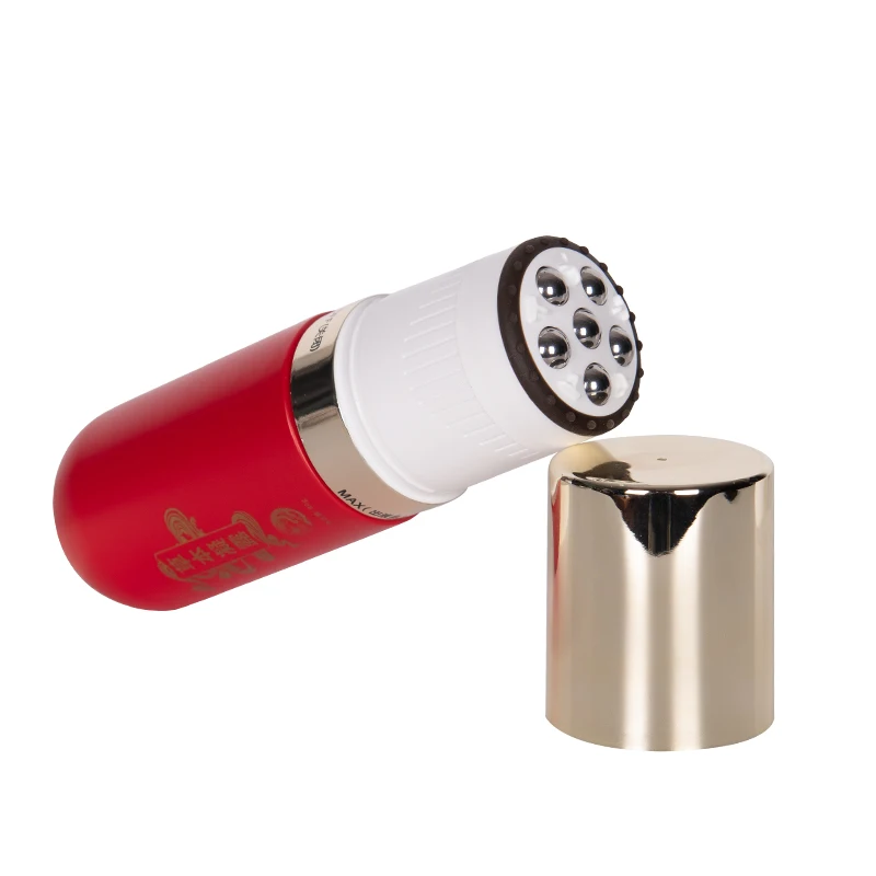 Custom Pe Body Massage Roller Tubeed Packaging Cosmetic Face Massage Plastics Tubed Rolled Tube With Roller Ball