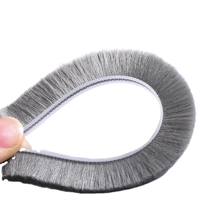 Window Door Accessories Elastic Brush Weather Strip Soundproof Door Seal Strip with UV