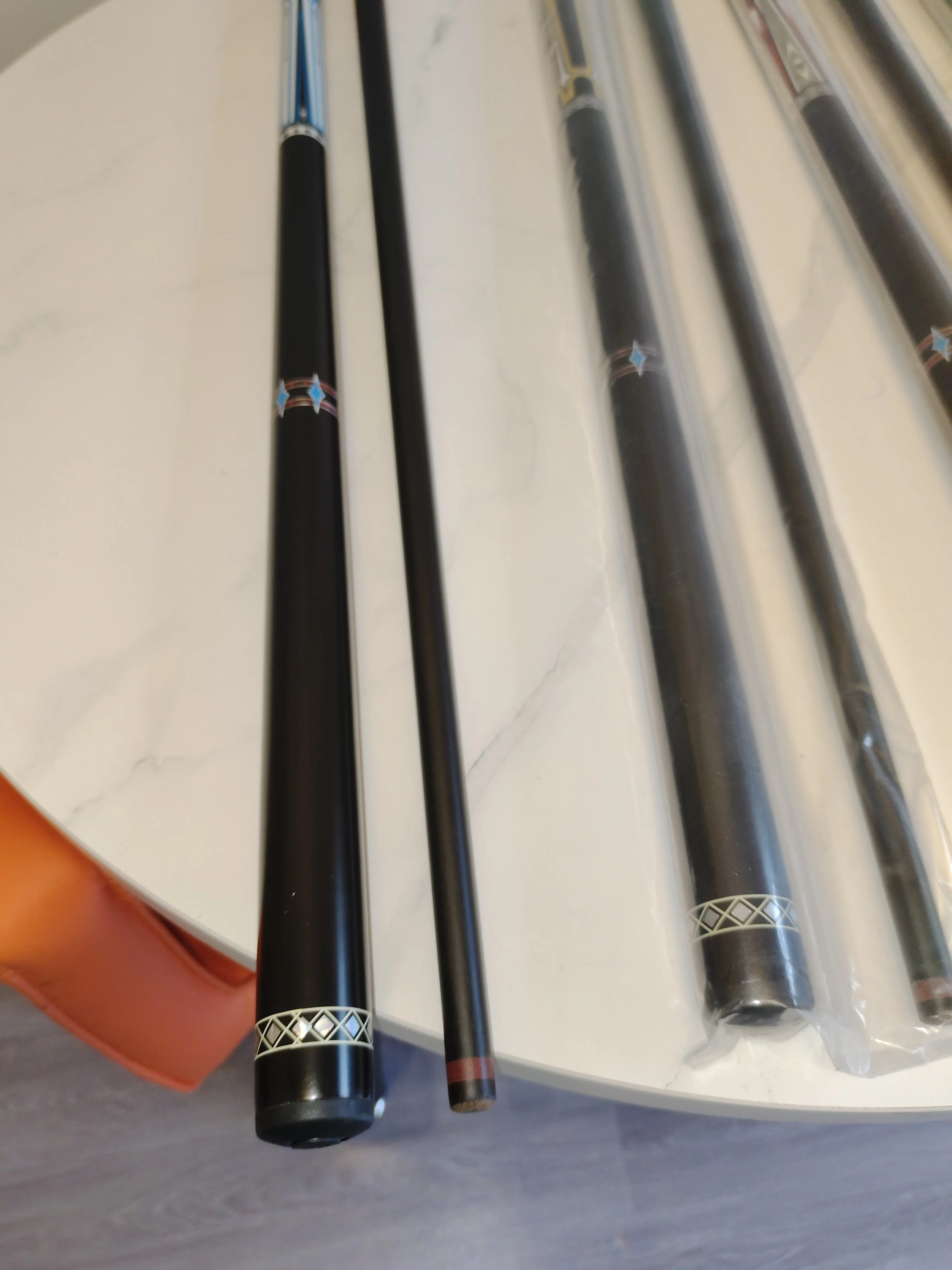 Ronsen professional highly accurate graphite carbon fiber cue 12mm tips billiards snooker pool cues stick 58' length