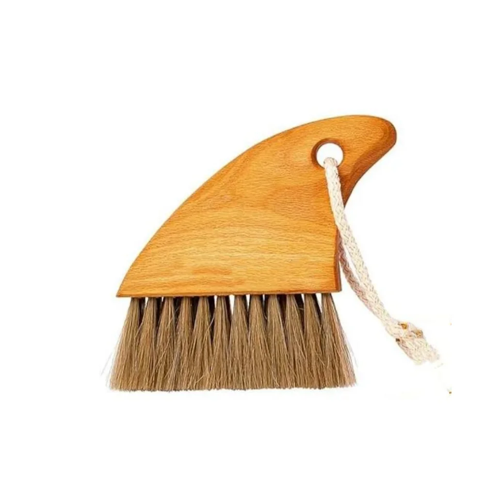 Factory Supply Custom Logo Wood Coconut Jute Fibre Bristles Sand Brush Ultimate Sand Removal Brush Surf  Brush for Remove sand