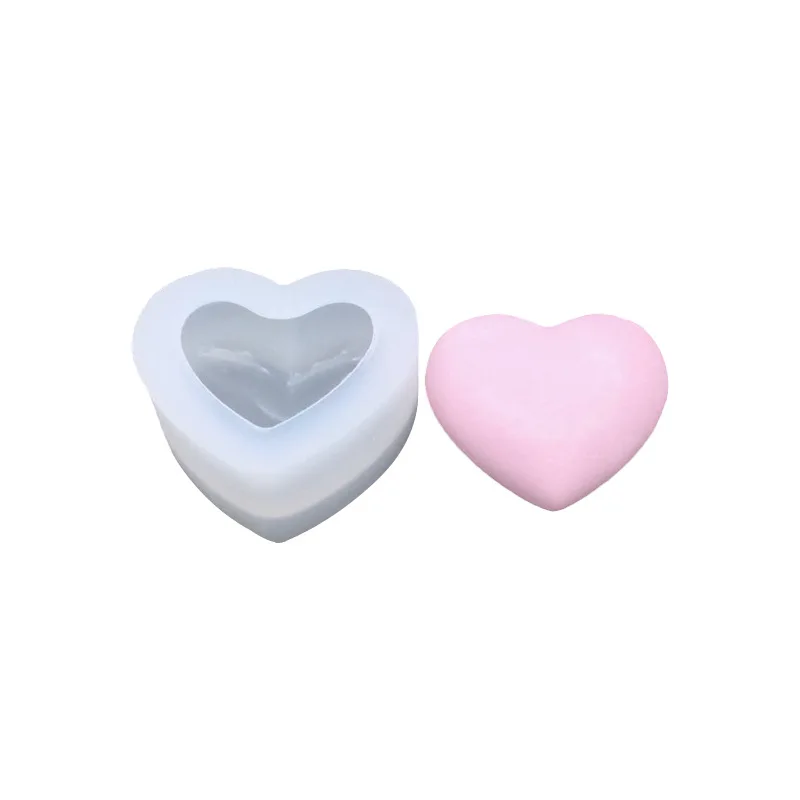 Ready To Ship Popular Resin Silicone Keychain Mold Epoxy DIY 3D Big Heart Small Heart for Table Decoration Home Decor