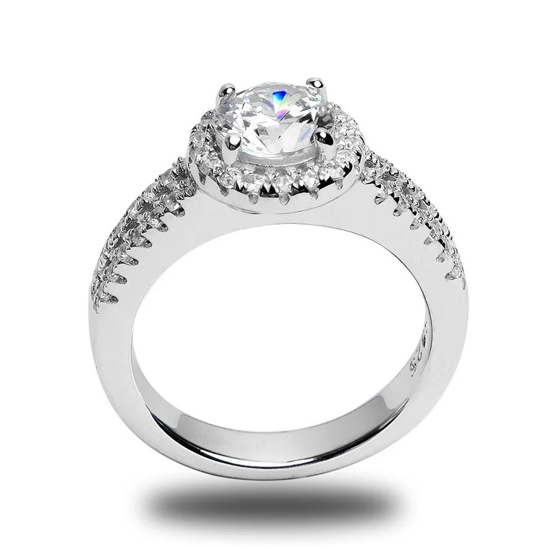 
ODM Custom Name Ring Geometric Shaped Jewellery Ring Gemstone Ring Engagement 