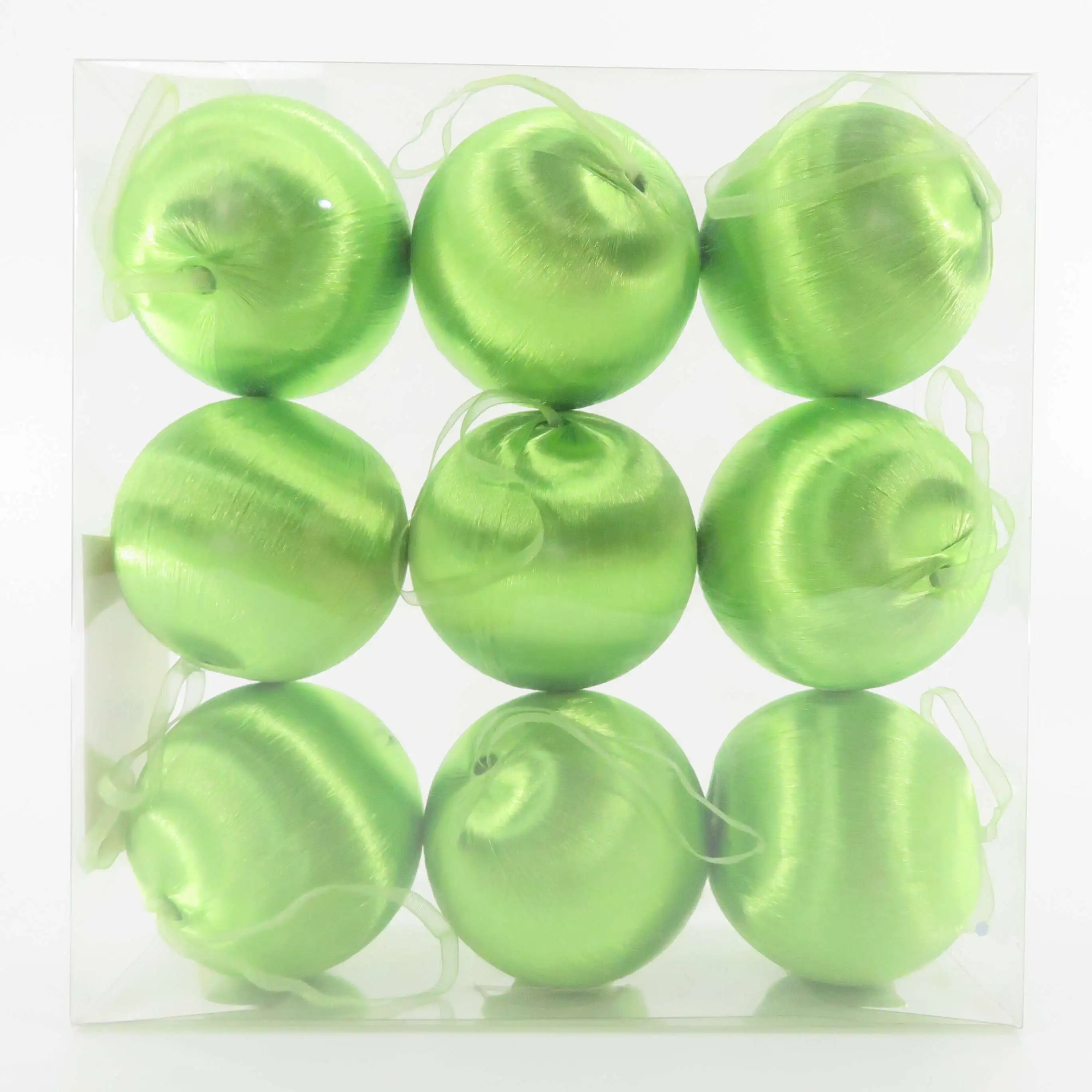 
Amazon top sale 60-80mm christmas silk ball decor customized color 