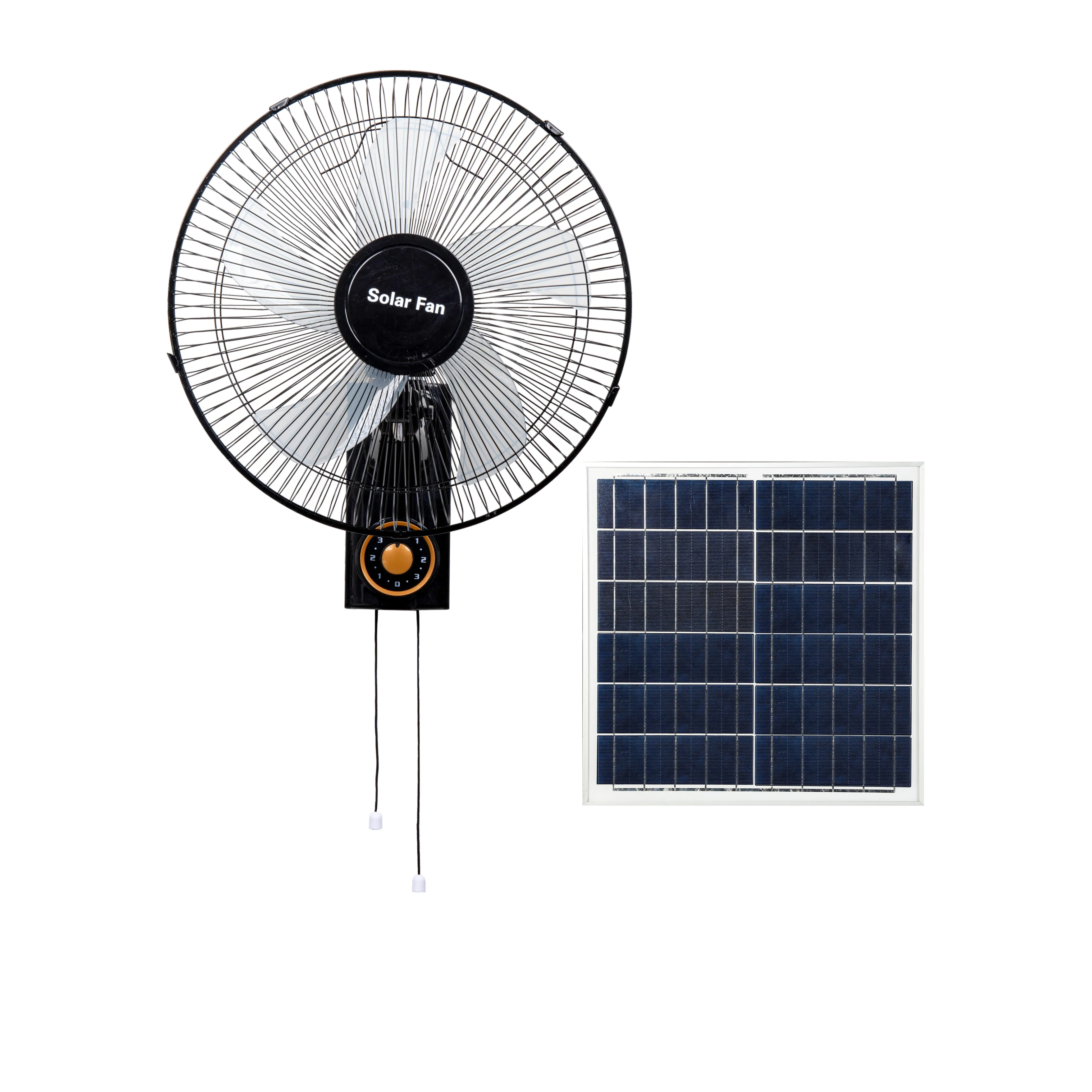 Home Appliance 9v Solar panels 16 inch intelligence wall Fan
