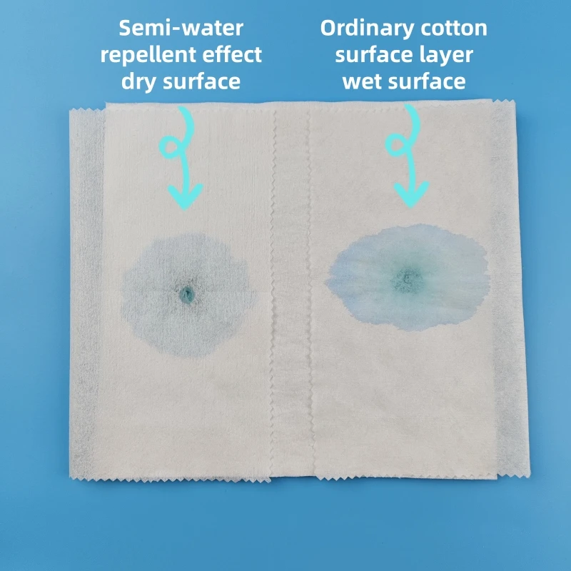 The raw material of the female menstrual pad, the non-woven surface layer of the sanitary napkin that can quickly absorb liquid