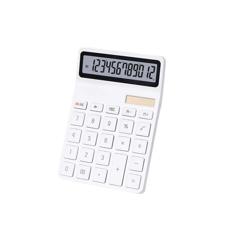 Custom Business Black White Green Desktop Solar Scientific Digital Calculator