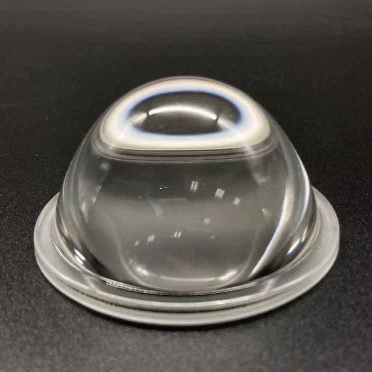 Factory Wholesale Custom Dia 66mm 60 Degree High Borosilicate Glass COB LED Lens for High Bay Lighting 10-50W
