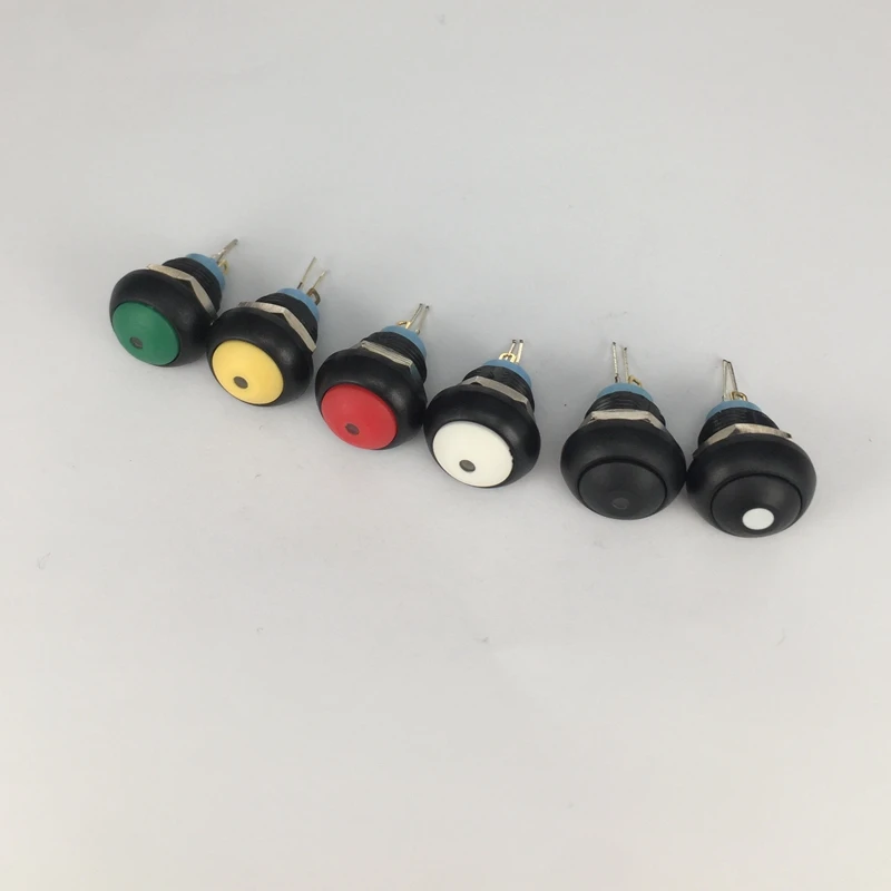 CMP Rohs 2A Waterproof IP65 Momentary Light Push Button Switch with LED Light Source Max. Voltage 36V Plastic Material