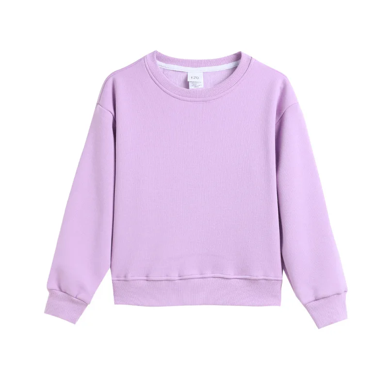 Ivy42577A Toddler boys hoodies sweatshirts solid color 100% cotton pullover 1-7 years toddlers kids sweatshirt winter