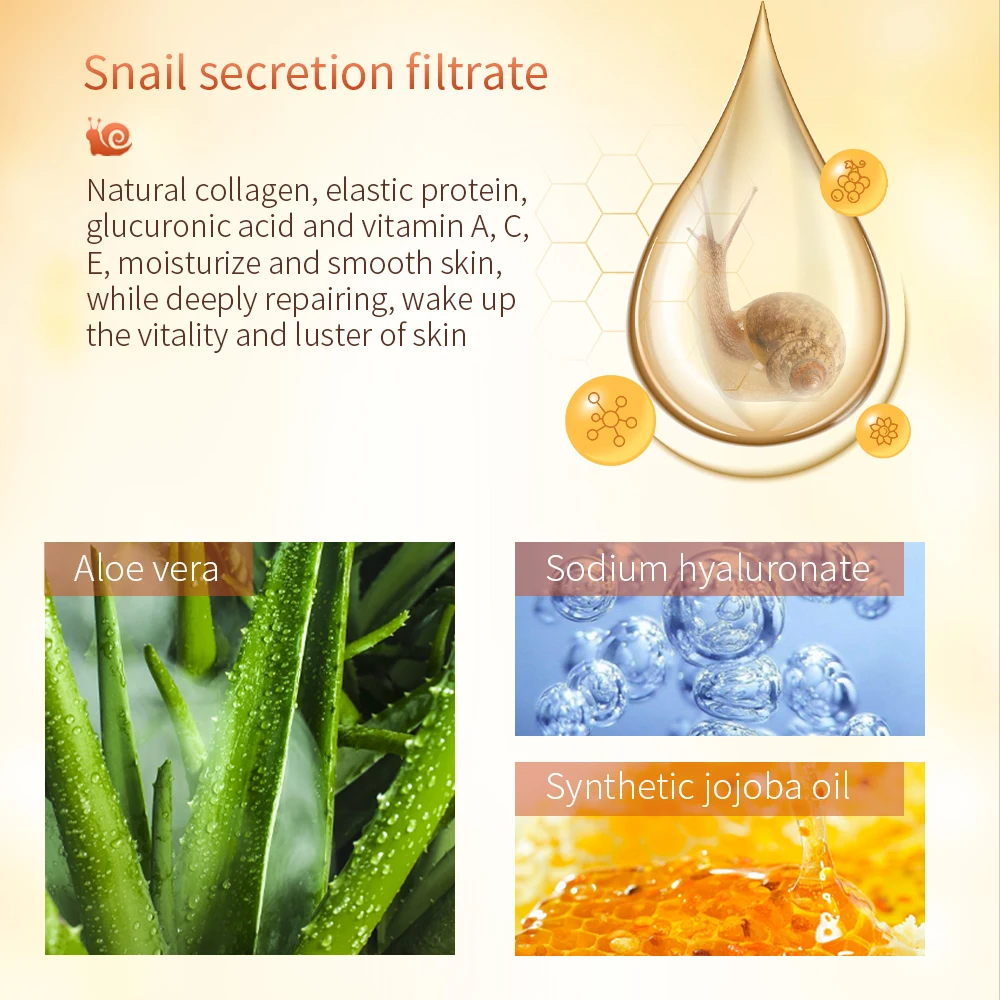 OEM/ODM private label Collagen Moisturizing And Snail Whitening Face Cream