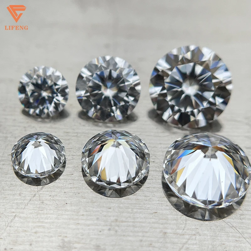Lifeneg ready to ship Round Brilliant cut loose moissanite diamond   D vvs moissanite stone in wholesale price for jewelry