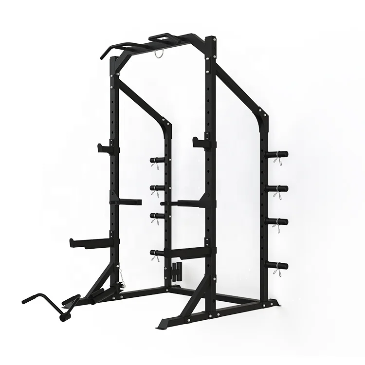 High Quality Gym Equipment Multi Functional Weight Lifting Strength Training Smith Machine Power Cage Squat Rack Station