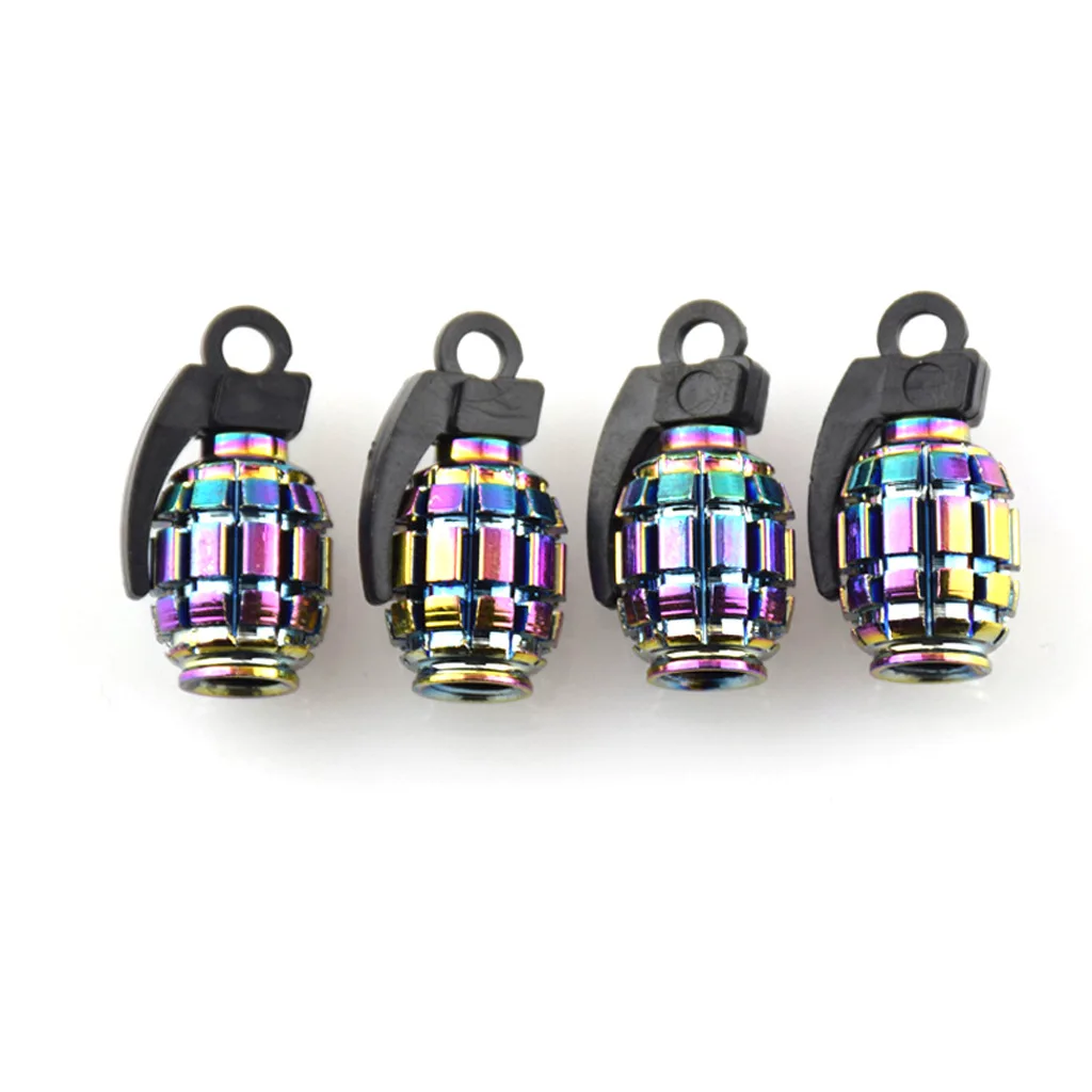 Auto motorcycle mouth colorful aluminum alloy valve cover bicycle valve cover Car valve cover