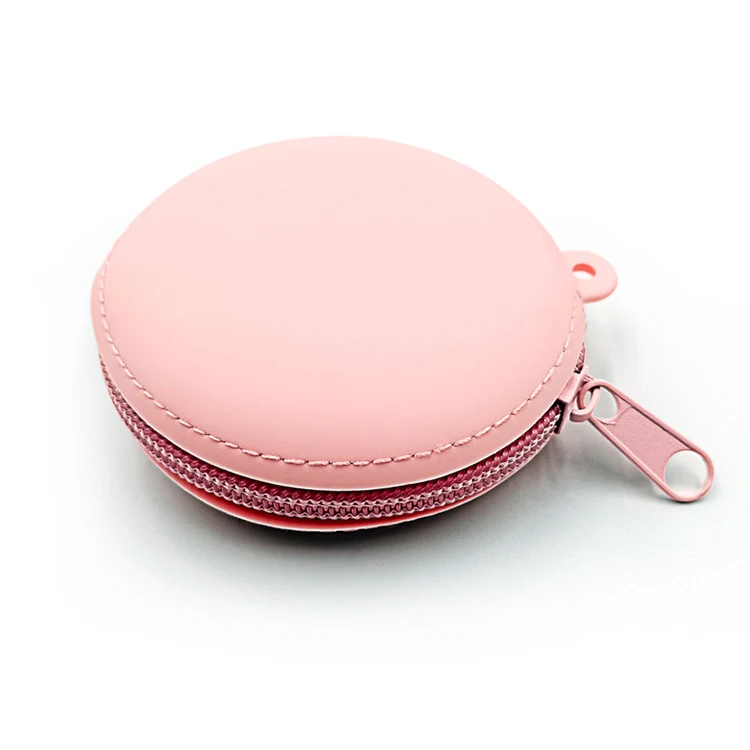 Candy color mini design zipper open simple  silicone challenge coin wallet euro coin holder wallet for kids adult