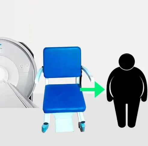 Non-magnetic transfer armchair for obese 200kg maxi using in MR room/ 1.5T and 3.0T