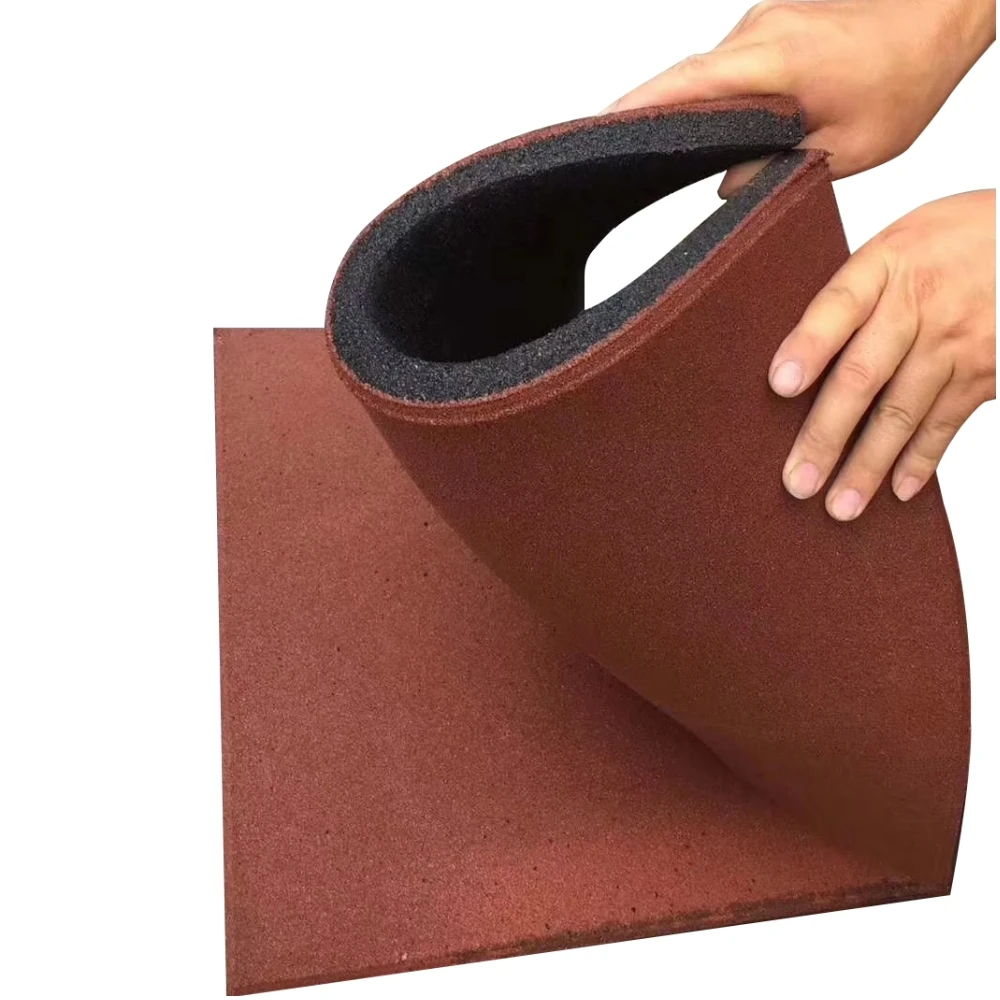 Popular Interlocking Outdoor Safety Rubber Floor Mat for Playground for Sporting-Goods-Recreation Gym Playground School