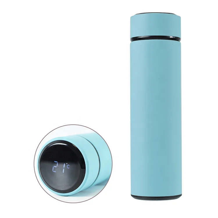 
Promotion New Arrival Double Wall Vacuum thermal insulation stainless steel smart water bottle with led temperature display 