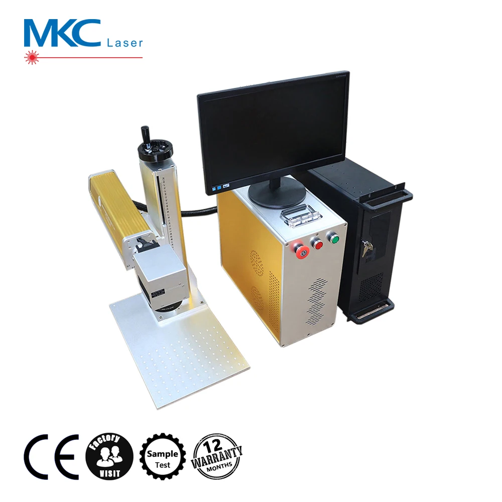 Raycus MAX 30 Вт/50 Вт брендовый объектив EZ CAD портативный волоконно-лазерный маркировочный станок