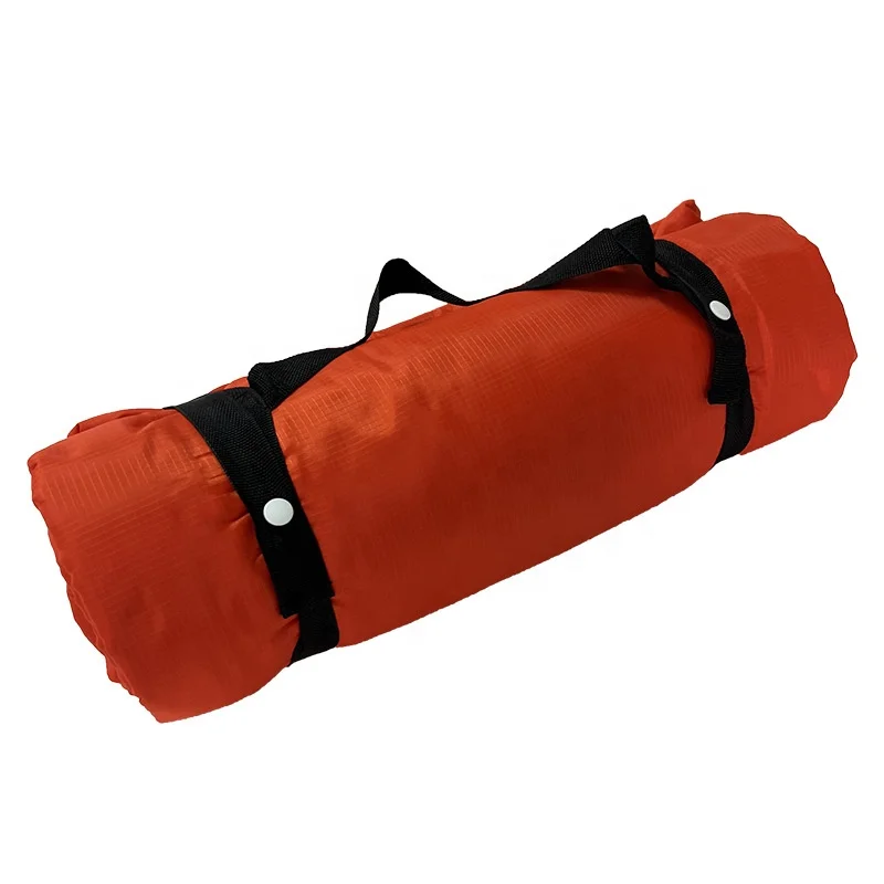 Wearable outdoor strap travel foldable waterproof fleece Mat camping picnic blanket with hood