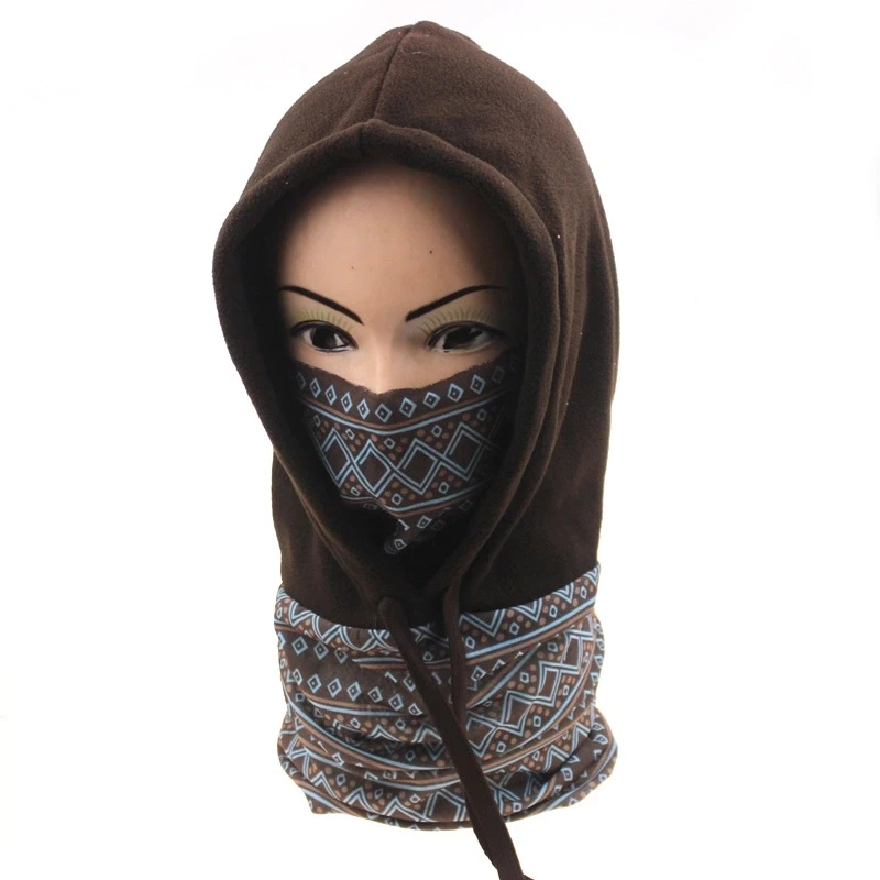 2019 Winter Hat Outdoor Warm Cap Knitted Long ski mask Headwear Knitted Beanie Winter Hat