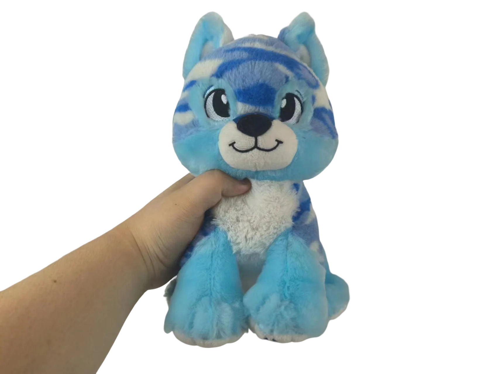 Realistic Stuffed Animal Wholesale Plush Wolf Toy Fluffy High Quality 25CM Custom