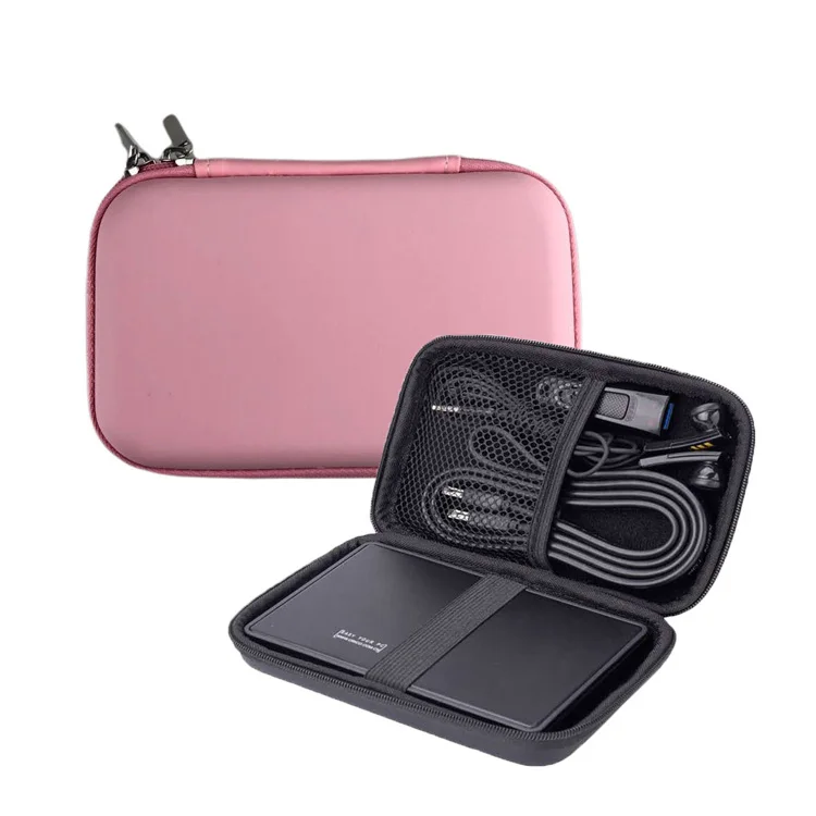 Customized Hdd Eva Storage Hard Drive Case 2.5 Pu Hard Disk Cable Organizer case