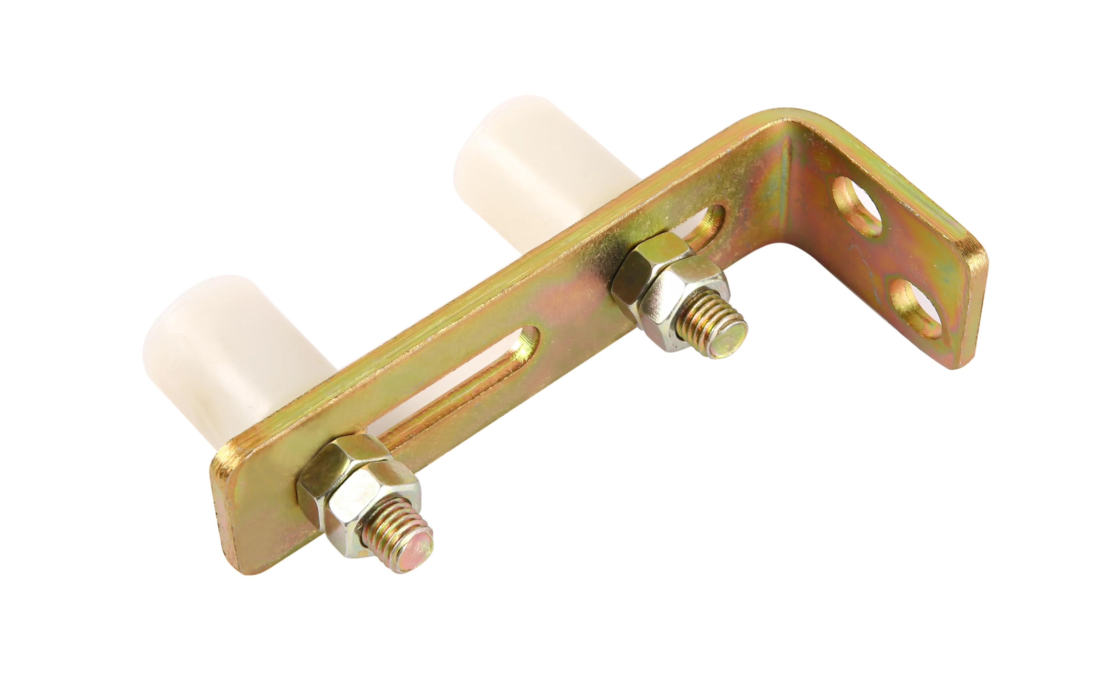 Gate Roller Guide Adjustable 3' Nylon Rollers Heavy Duty L Shaped Zinc Bracket Sliding Gate Hardware