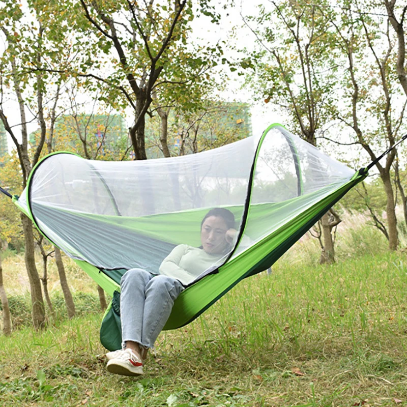 New Up-grade Nylon Outdoor Garden Swings Shade Canopy Mosquito Net Hammock