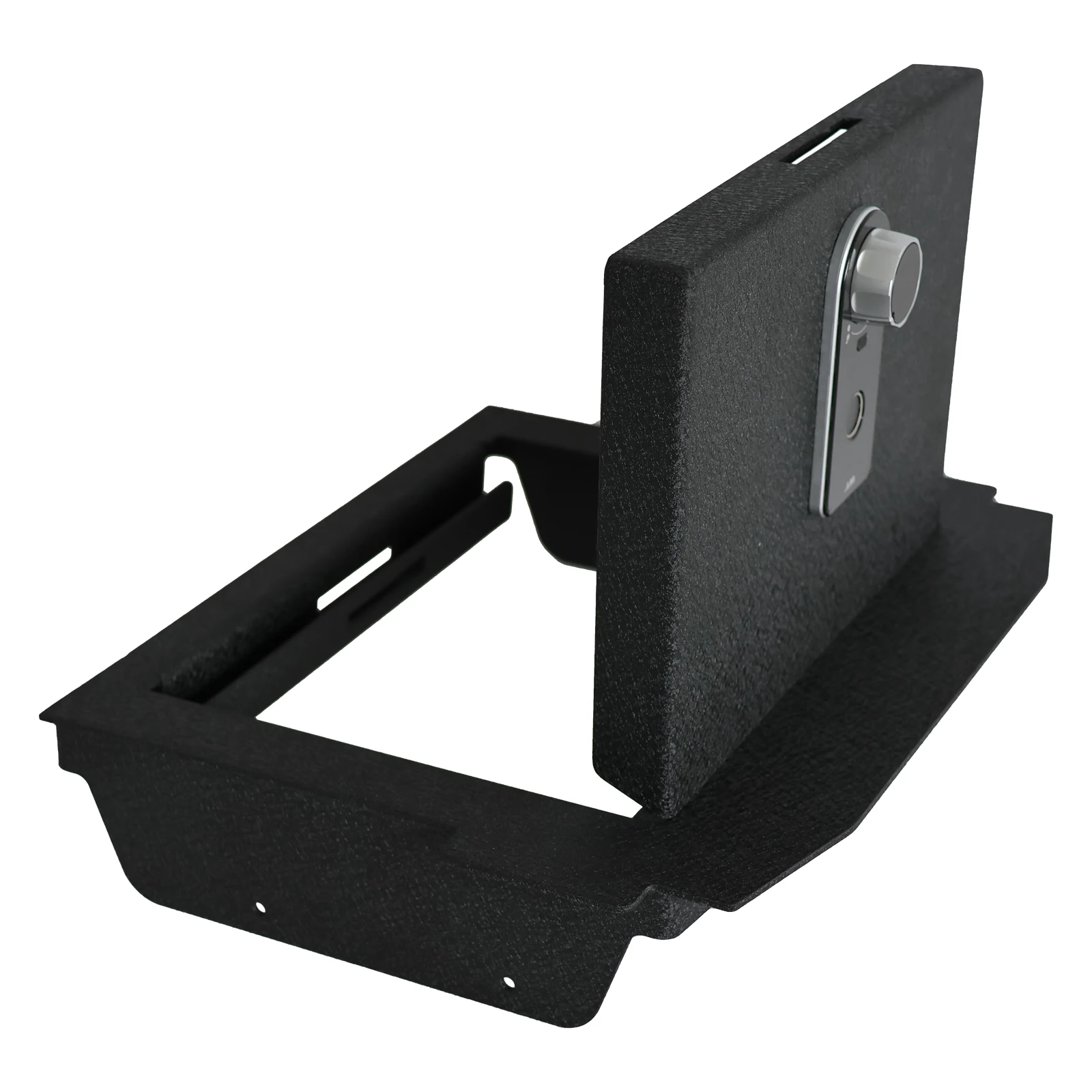 Fingerprint Car Gun Safe Console Vault Compatible with 2022 Dodge RAM TRX, Vehicle Security Gun Storage.