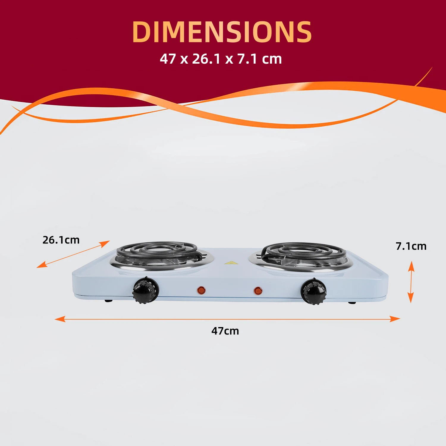 Kitchen high quality double 2 burner energy saving two plate electric hot plates stove heater for cooking