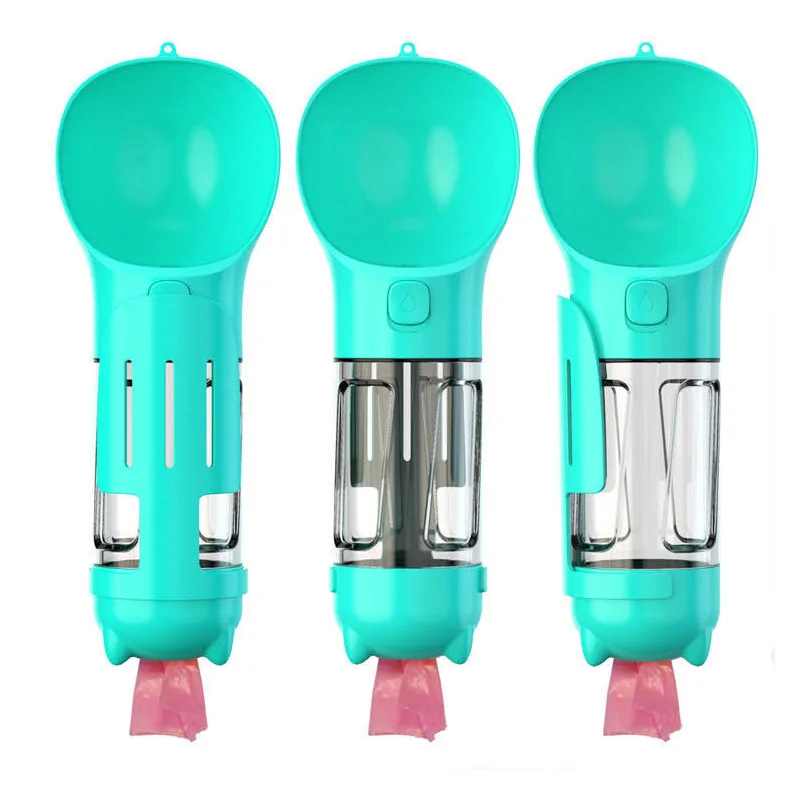 Лидер продаж, переносная бутылка для воды для собак 4 в 1 для путешествий