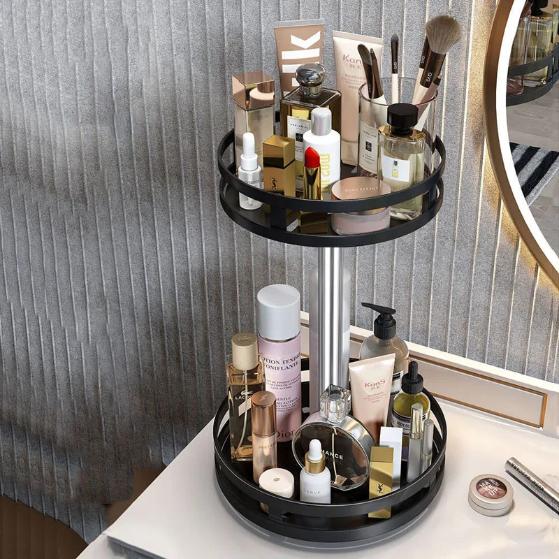 
New Design Stainless Steel Kithcen 2 Tier Lazy Susan Spice Rack Organizer for Cabinet 