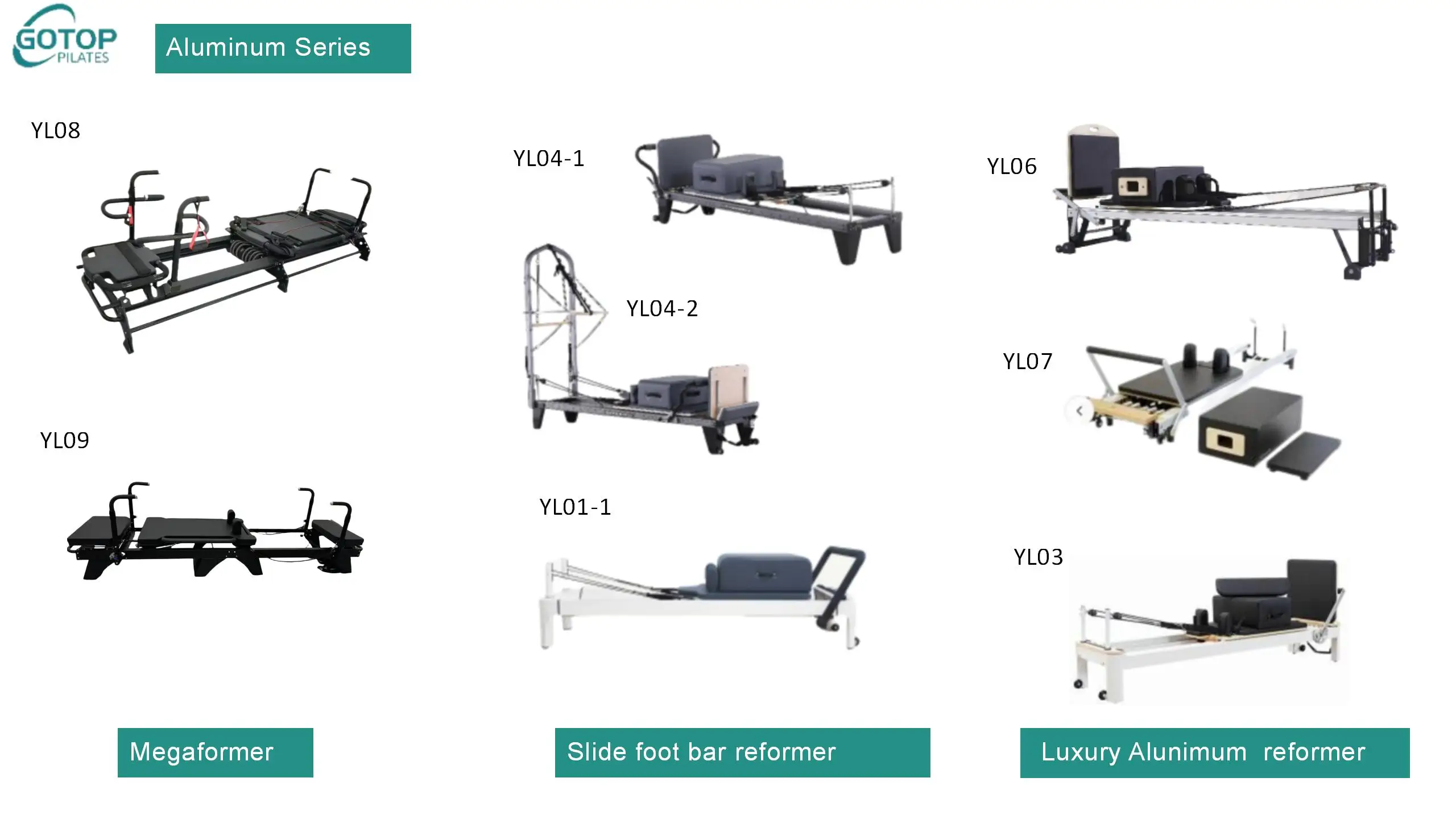 Aluminum Price Bed Pilates Reformer Equipment Machine Fold Reformer Pilates Sliding Bed Sale Aluminium Alloy Pilates Reformer