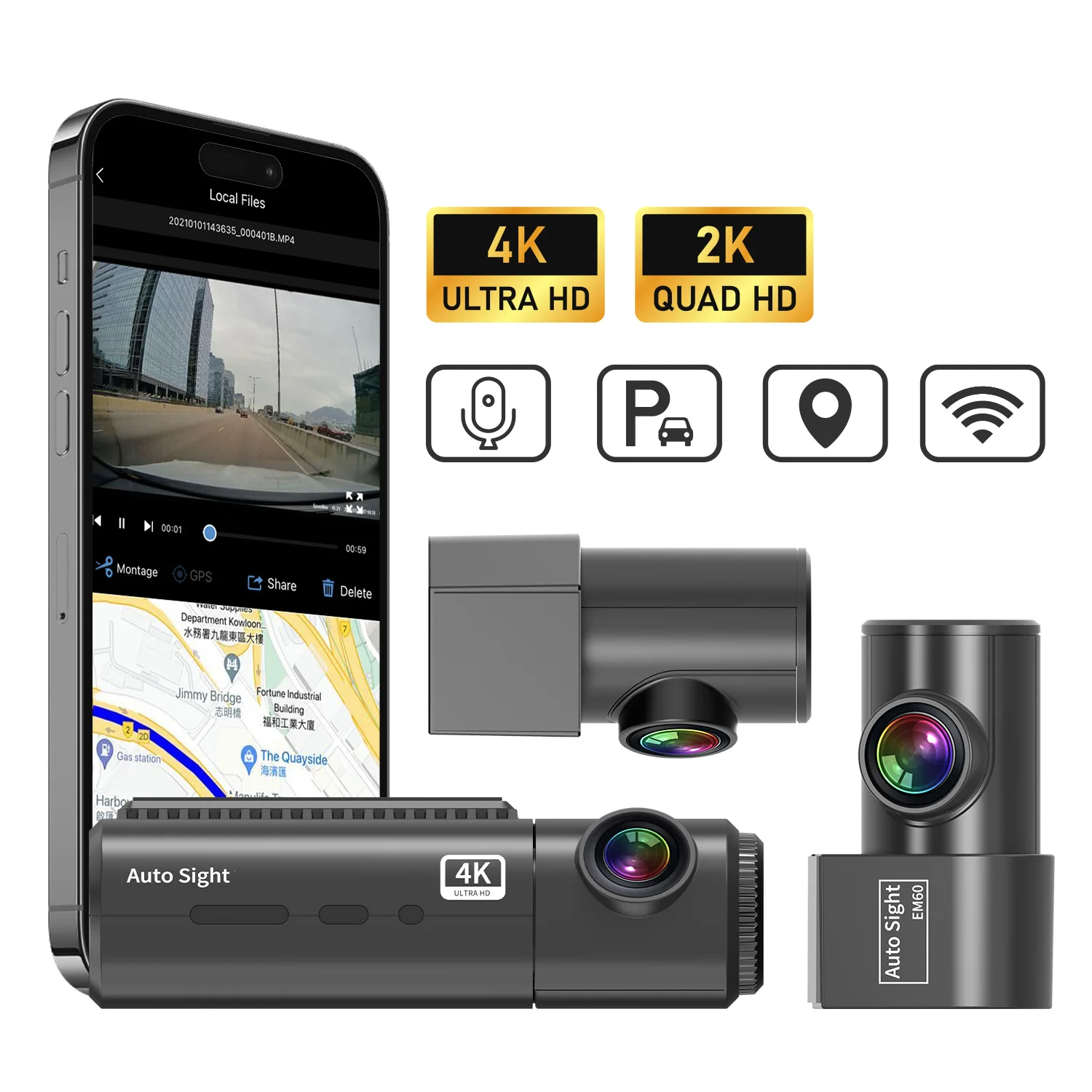 4k record Top Quality Car Dash Camera starvis 2 scan automotriz cam 2 dashcam Blackbox Starvis 2 DVR Recorder 4K Resolution