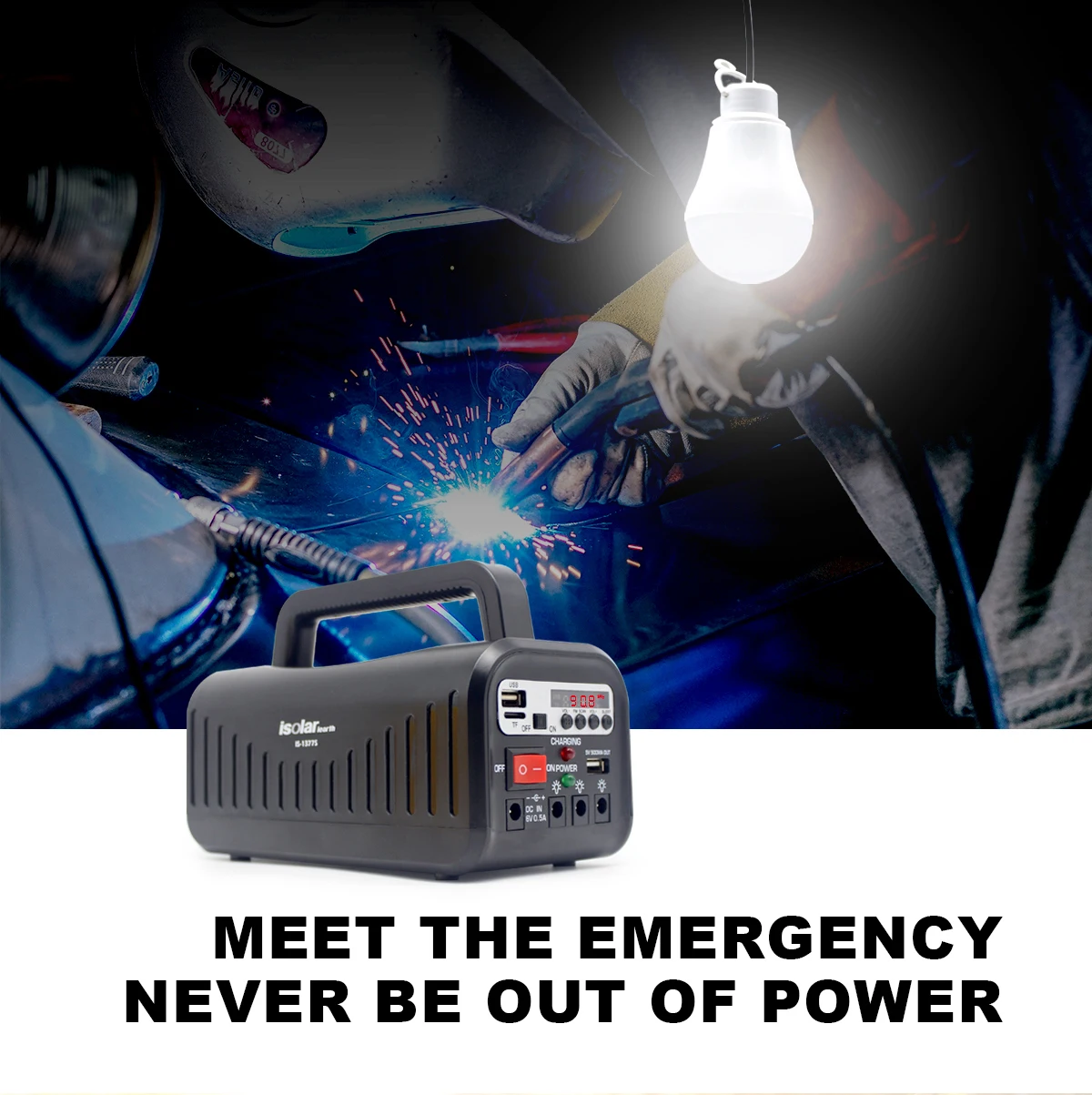 IS-1377S/BT Off Grid Small Music Mini Portable Audio Speaker Usb Radio Solar Power Panel  Kit System Energy Generator