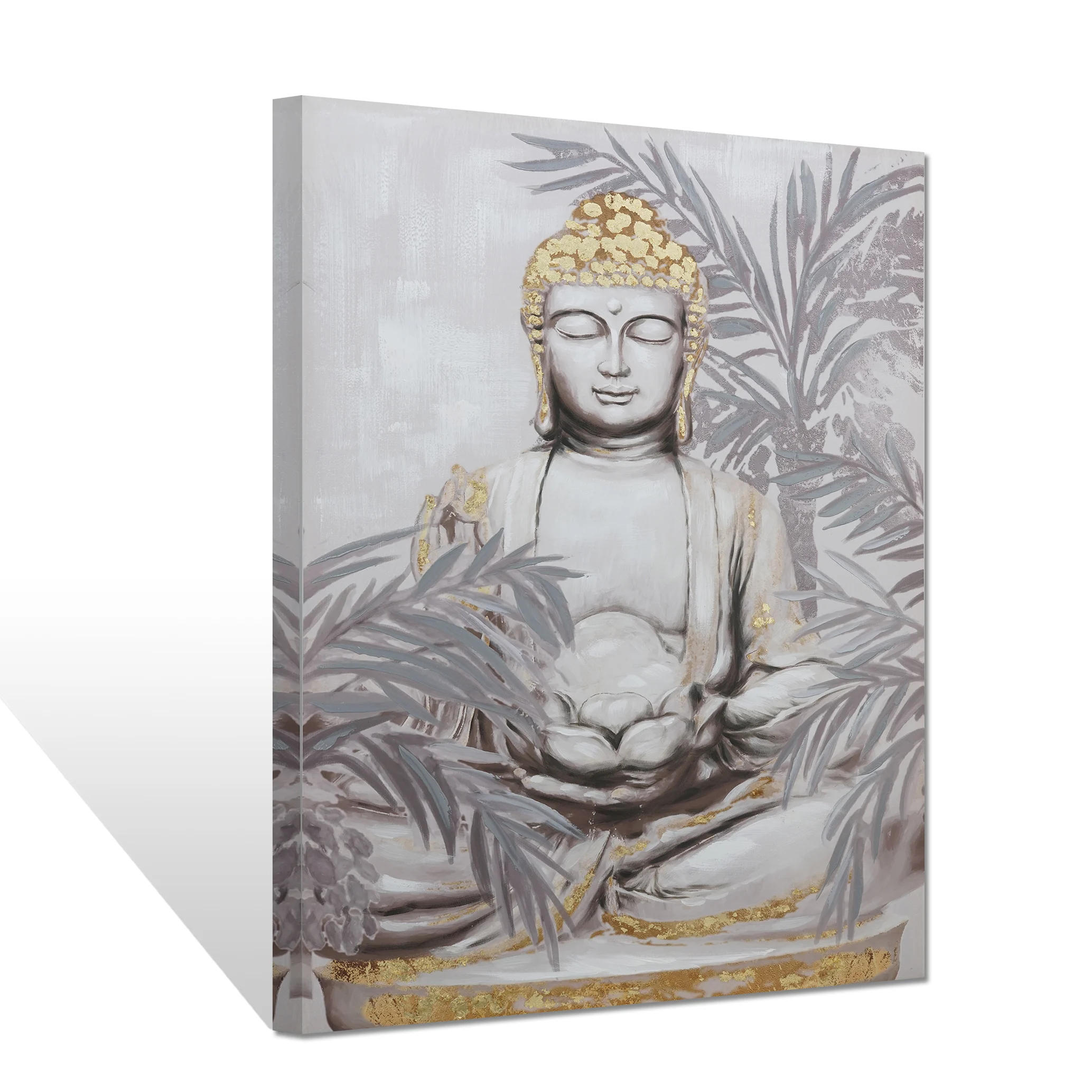 Wholesale Attractive Contemporary Handmade Wall Picture Decorative Buddha Art Paintings On Canvas