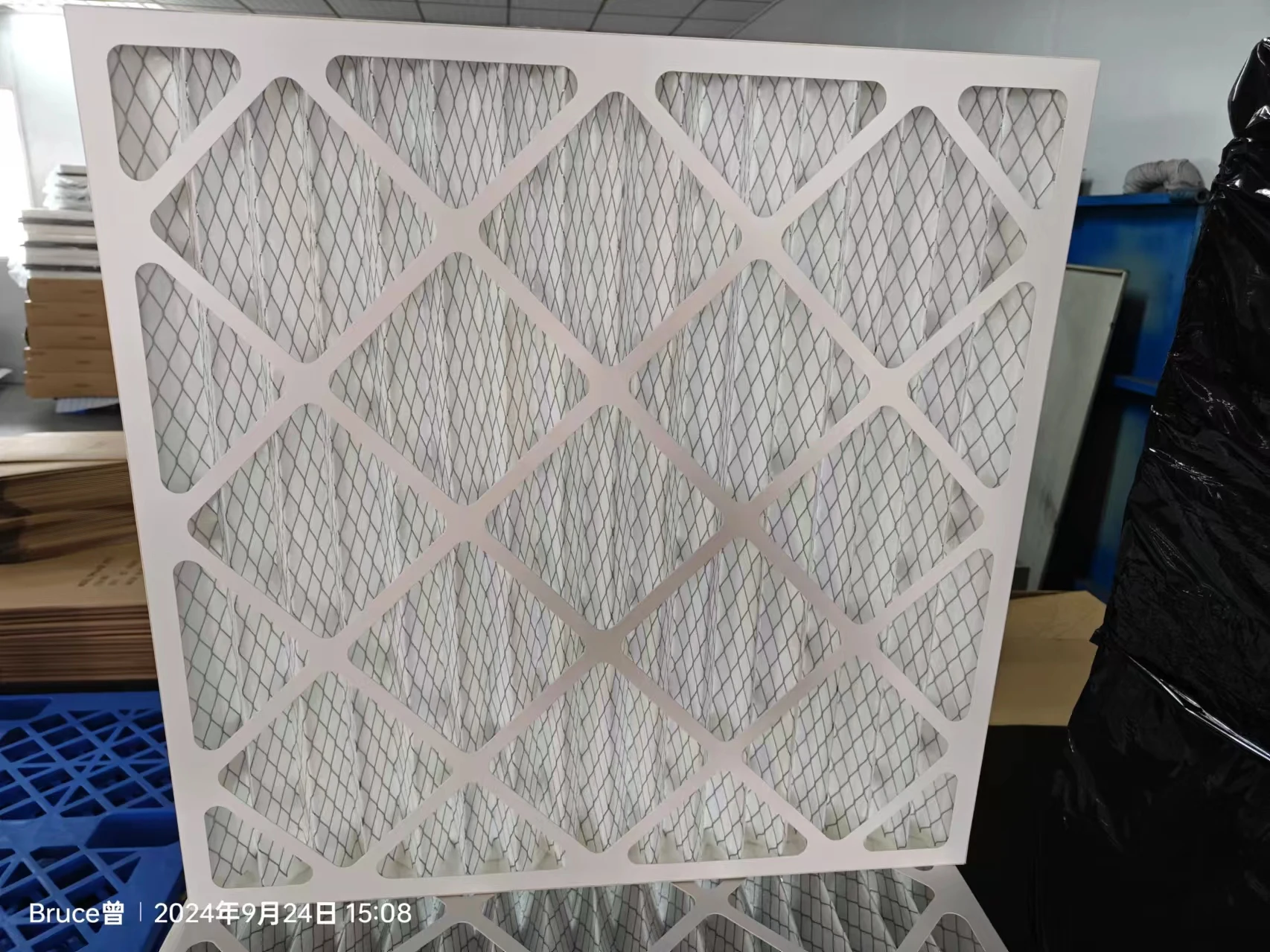 24x24x2 воздушный фильтр MERV 8 Пылезащитная плиссированная печь HVAC AC для camfil
