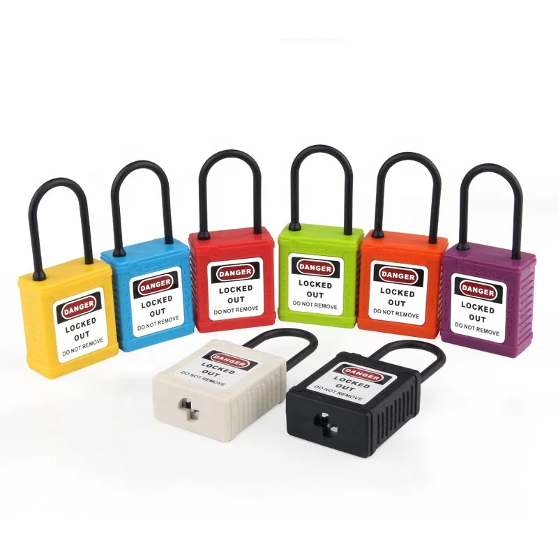BOZZYS non-conductive Nylon safety lockout padlocks with master key for industrial environments conductive areas