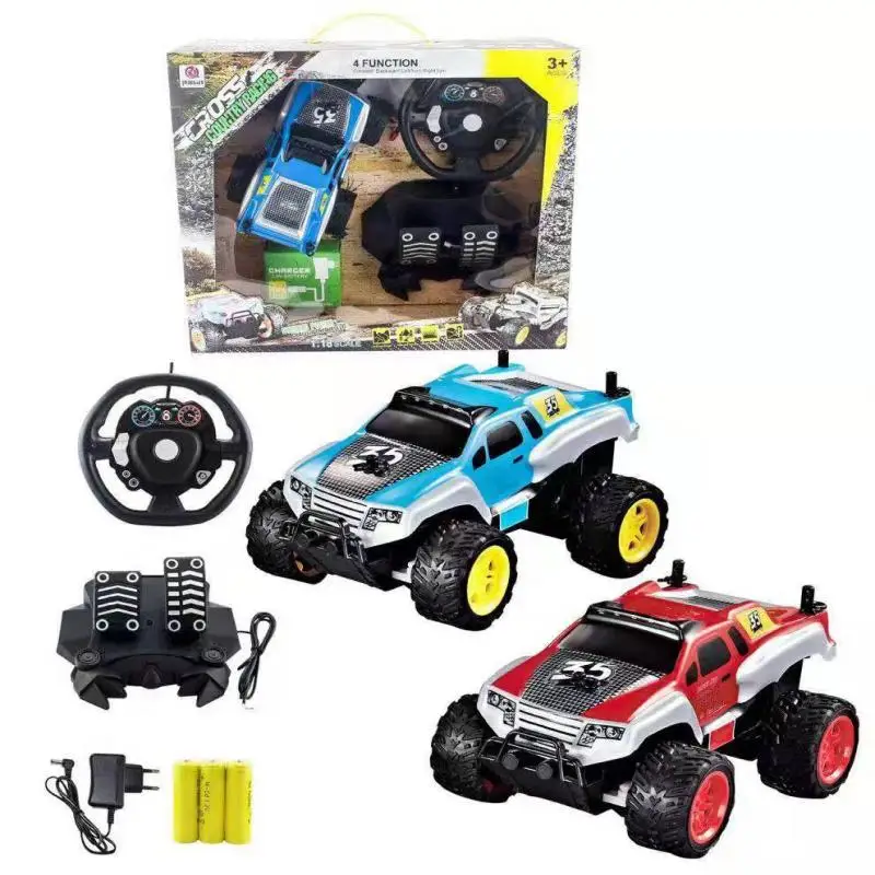1/18 Scale Full Function Remote Control Rally Truck Car RC Rally with Off-road Crash Bar Vehicle Toys